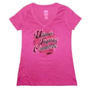 (3 for $25) UFC Short Sleeve Pink T-Shirt  Sz M.                      NWOT